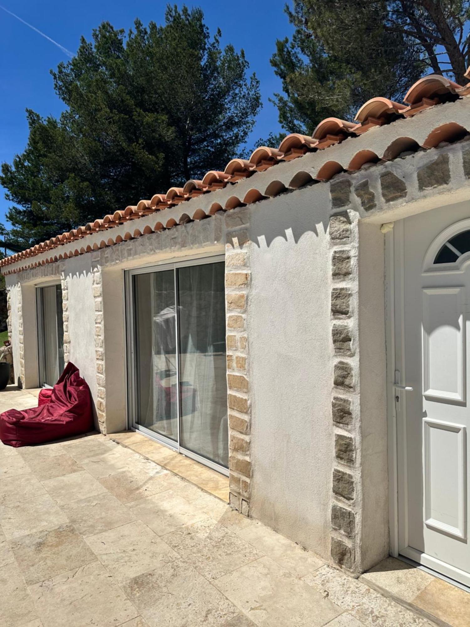 Jolie Maison Avec Vue Sur Piscine Bouc-Bel-Air Exterior photo